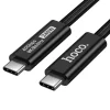 Hoco US15 USB-C – USB-C kábel 1 m, čierny thumbnail