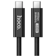 Hoco US15 USB-C – USB-C kábel 1 m, čierny