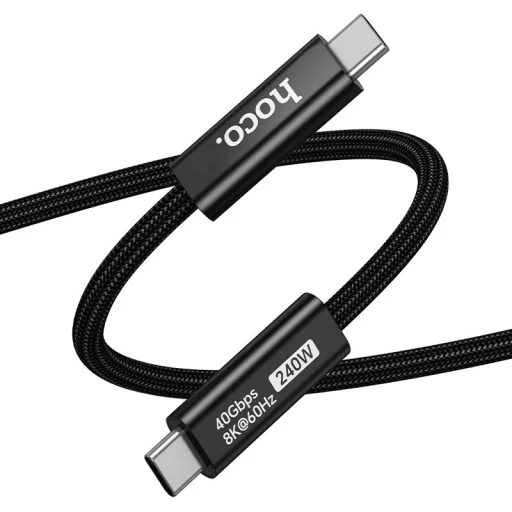 Hoco US15 USB-C – USB-C kábel 1 m, čierny - 4