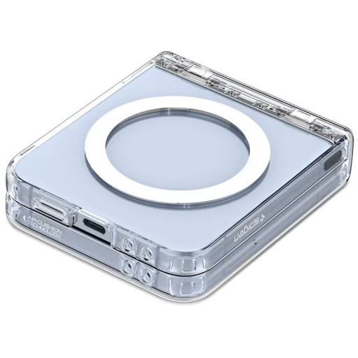 Puzdro Spigen Ultra Hybrid Pro MagSafe priesvitné biele pre Samsung Galaxy Z Flip7 FE/Flip 6 - 6