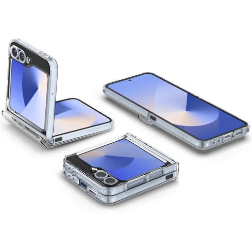 Puzdro Spigen Ultra Hybrid Pro MagSafe priesvitné biele pre Samsung Galaxy Z Flip7 FE/Flip 6 - 8