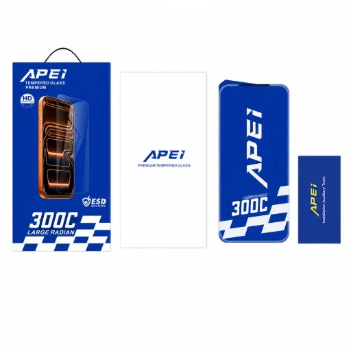 iPhone 17 Pro APEI 300C 9H HD tvrdené sklo s technológiou ESD - 2
