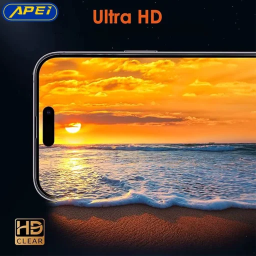 iPhone 17 Pro APEI 300C 9H HD tvrdené sklo s technológiou ESD - 5