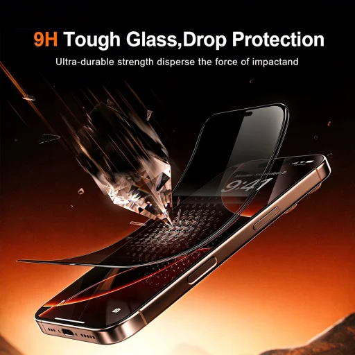 iPhone 17 Pro APEI 300C 9H HD tvrdené sklo s technológiou ESD - 6