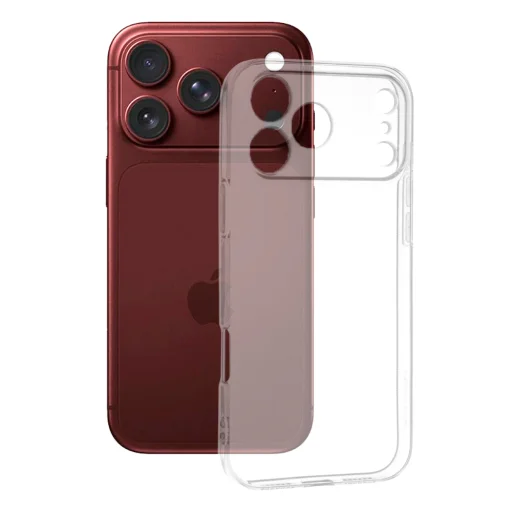 iPhone 18 Pro Max / iPhone 17 Pro Max priehľadný silikónový kryt Techsuit Clear Silicone - 1