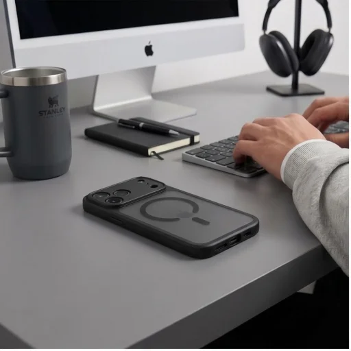 Tech-Protect BasicMag MagSafe puzdro pre iPhone 17 Pro / 18 Pro, matná čierna - 6