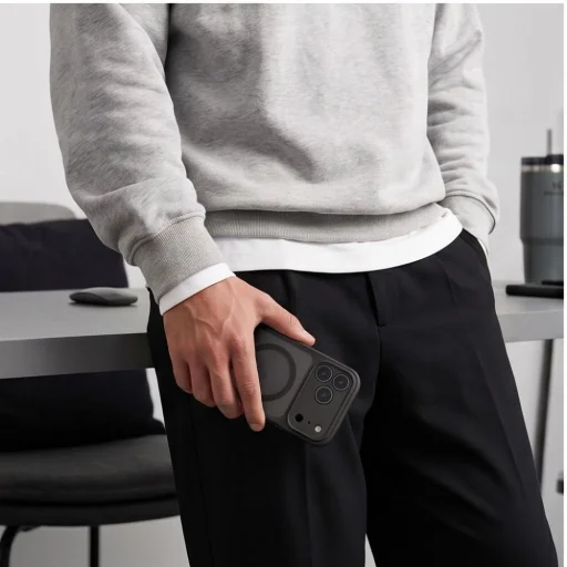Tech-Protect BasicMag MagSafe puzdro pre iPhone 17 Pro / 18 Pro, matná čierna - 8