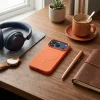 Silicone Mag Cover puzdro pre iPhone 17 Pro / 18 Pro, kompatibilné s MagSafe (veľký otvor), oranžové thumbnail