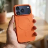 Silicone Mag Cover tok iPhone 17 Pro / 18 Pro készülékhez, MagSafe (nagy nyílás) kompatibilis, narancssárga thumbnail