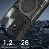 Puzdro na Samsung Galaxy A17 4G / A17 5G / A18 / A26 so stojanom a posuvným krytom fotoaparátu – čierne thumbnail