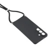 Samsung Galaxy S26 Case with Fiber Lining and Crossbody Strap - Black thumbnail