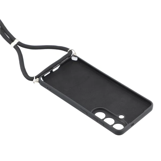 Samsung Galaxy S26 Case with Fiber Lining and Crossbody Strap - Black - 5