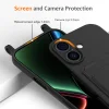 iPhone 17 TPU puzdro s držiakom na karty a nastaviteľným krížovým popruhom – čierne thumbnail