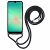 Samsung Galaxy A17 5G / A17 4G fekete TPU tok szálas béléssel és keresztpánttal thumbnail