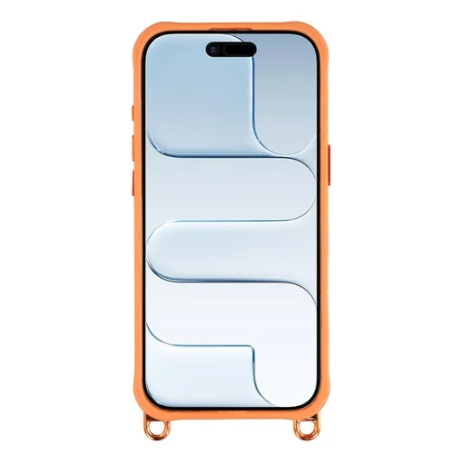 Puzdro na iPhone 17 s nastaviteľným krížovým popruhom a MagSafe kompatibilným výklopným rámom fotoaparátu – oranžové - 2