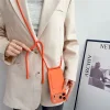 Silikónové puzdro pre iPhone 17 Pro / 18 Pro s držiakom na karty a nastaviteľným popruhom na rameno – oranžové thumbnail