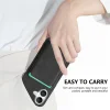 Magnetický obal z umelej kože na iPhone 17 s odnímateľným držiakom na karty kompatibilným s MagSafe, čierny thumbnail