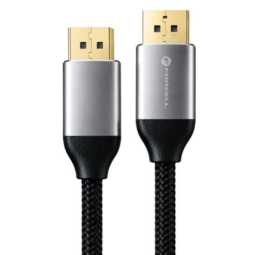 Forcell PJ-DP-C2 DisplayPort 2.1 kábel, 2 m, čierny, 16K 60Hz / 8K 240Hz / 4K 240Hz - 2