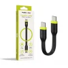 Mobile Origin Compact USB-C–USB-C kábel, fekete, 10 cm thumbnail
