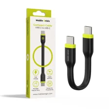 Mobile Origin Compact USB-C–USB-C kábel, fekete, 10 cm