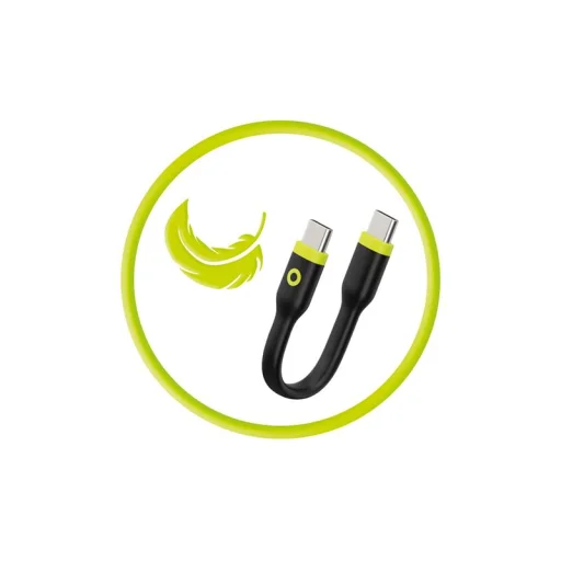 Mobile Origin Compact USB-C – USB-C kábel, čierny, 10 cm - 12