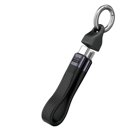 Mobile Origin CB17 čierny 240 W USB-C kábel na kľúče - 3