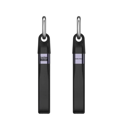 Mobile Origin CB17 čierny 240 W USB-C kábel na kľúče - 4