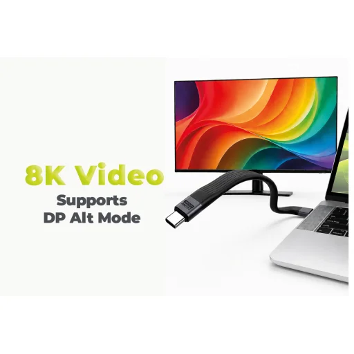 Mobile Origin CB17 čierny 240 W USB-C kábel na kľúče - 9