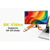 Mobile Origin 240 W 40 Gbps 8K USB-C kľúčenkový kábel CB17 oranžový thumbnail