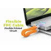 Mobile Origin 240 W 40 Gbps 8K USB-C kľúčenkový kábel CB17 oranžový thumbnail