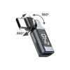 Mobile Origin CB15 240 W-os, 540°-ban forgatható USB-C adapter kijelzővel, szürke thumbnail
