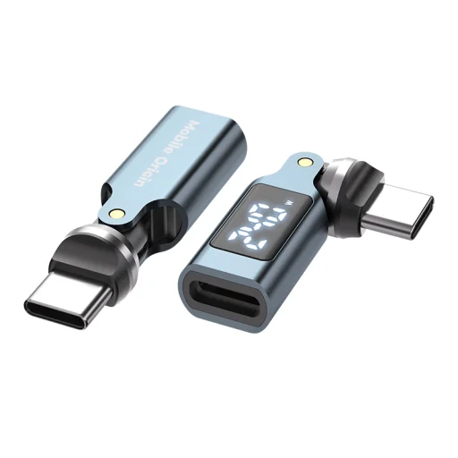 Mobile Origin CB15 240W USB-C adaptér otočný o 540° s displejom, sivý - 6