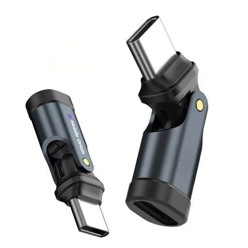 Mobile Origin CB5 otočný USB-C adaptér kábel, 240 W, čierny - 13