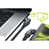 Mobile Origin CB12 240 W-os 540°-ban forgatható USB-C–USB-C kábel, 1 m, fekete thumbnail