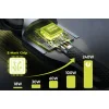 Mobile Origin CB12 240 W-os 540°-ban forgatható USB-C–USB-C kábel, 1 m, fekete thumbnail