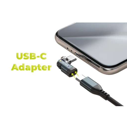 Mobile Origin CB13 240W USB-C 540° otočný sivý adaptér - 9
