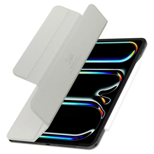 Puzdro Spigen Air Skin Folio OneTap, sivé – iPad Pro 11" 2024 - 10