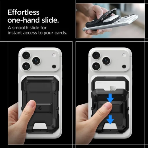 Spigen Tough Armor Pro Wallet MagSafe 5 kártyatartó, fekete - 16