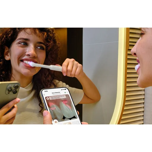 MOVA Fresh 20 Vision elektrická zubná kefka s detektorom plaku, čierna - 4