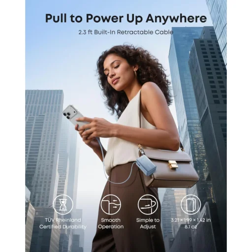 Anker Nano externá batéria 10000 mAh 45 W QC + PD, modrá - 5
