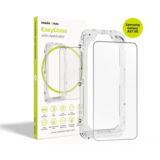 Mobile Origin EasyGlass ochranné sklo s aplikátorom pre Samsung Galaxy A57 5G - 1