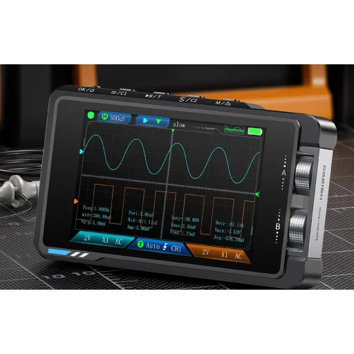 FNIRSI DS215H dvojkanálový digitálny osciloskop s generátorom funkcií - 4