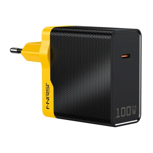 FNIRSI EU 100W PD tápegység sárga-fekete - 1