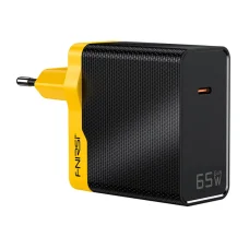 FNIRSI EU 100W PD 65 W USB-C napájací zdroj, žlto-čierny