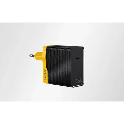 FNIRSI EU 100W PD 65 W-os USB-C tápegység, sárga-fekete - 3