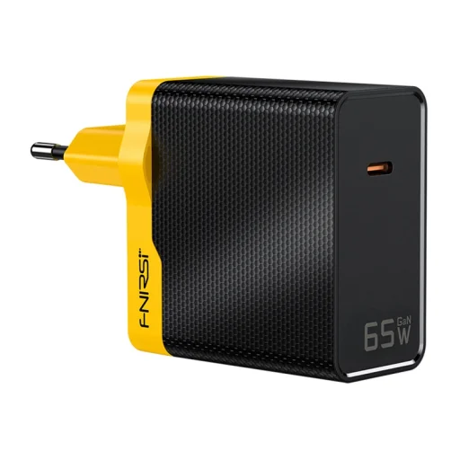 FNIRSI EU 100W PD 65 W USB-C napájací zdroj, žlto-čierny - 1