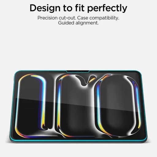 iPad Pro 11 (2024/2025) Spigen Glas.tR AlignMaster T (AGL11699) číre ochranné sklo na displej - 3