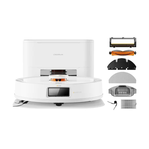 Deerma S30 Mega (DEM-H40 Pro) robotporszívó automatikus ürítőállomással, fehér - 5