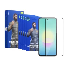 Samsung Galaxy A27 5G / A37 5G / A57 5G čierne Blueo 2.5D Silk celoplošné ochranné tvrdené sklo, 5 ks