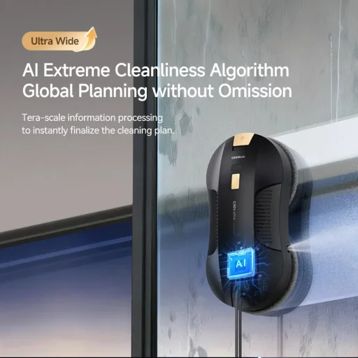 Deerma DEM-C50S Ultra ablakmosó robot fekete - 7